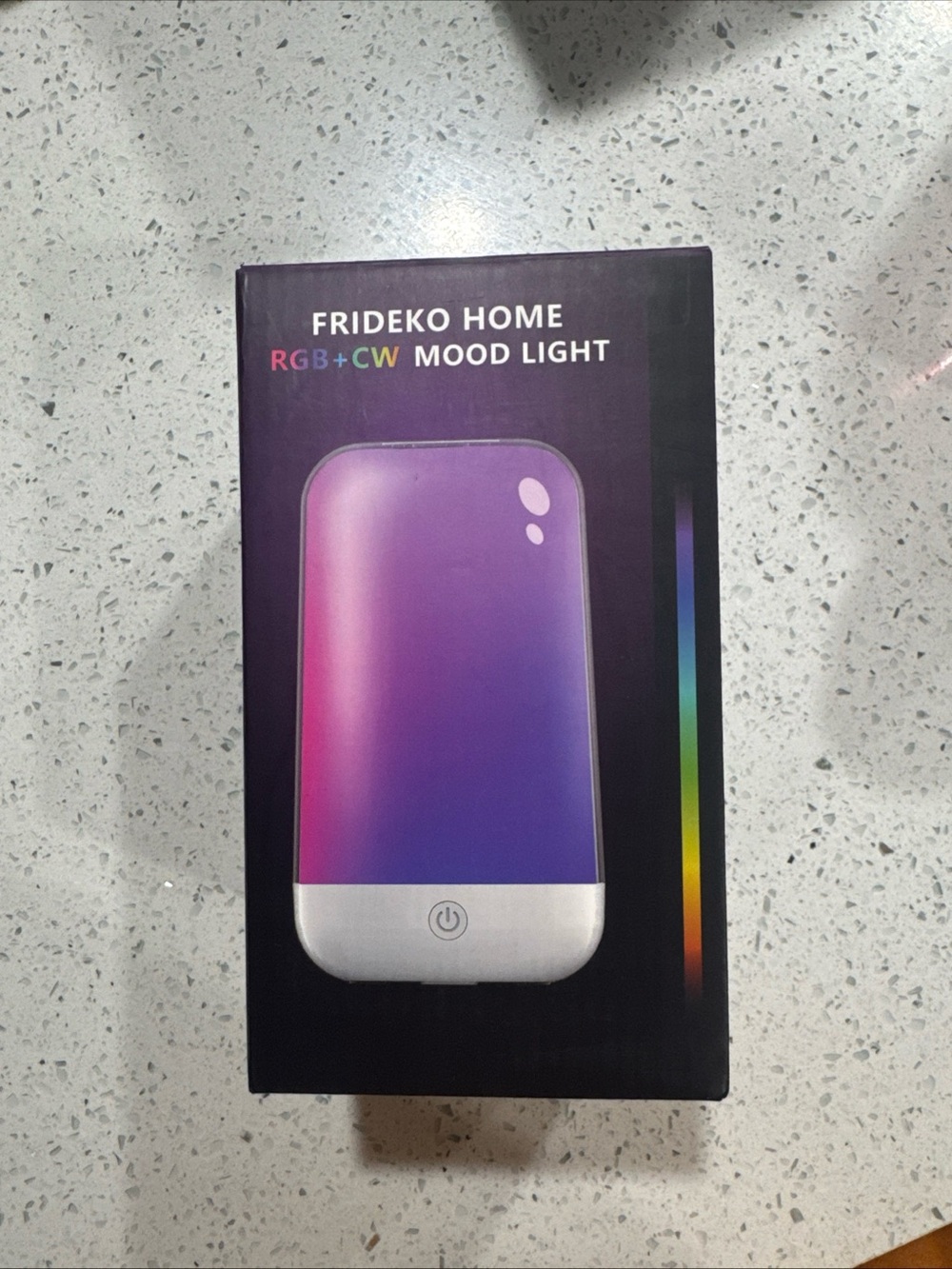 Purple RGB+CW Mood Light - Compact Touch Lamp